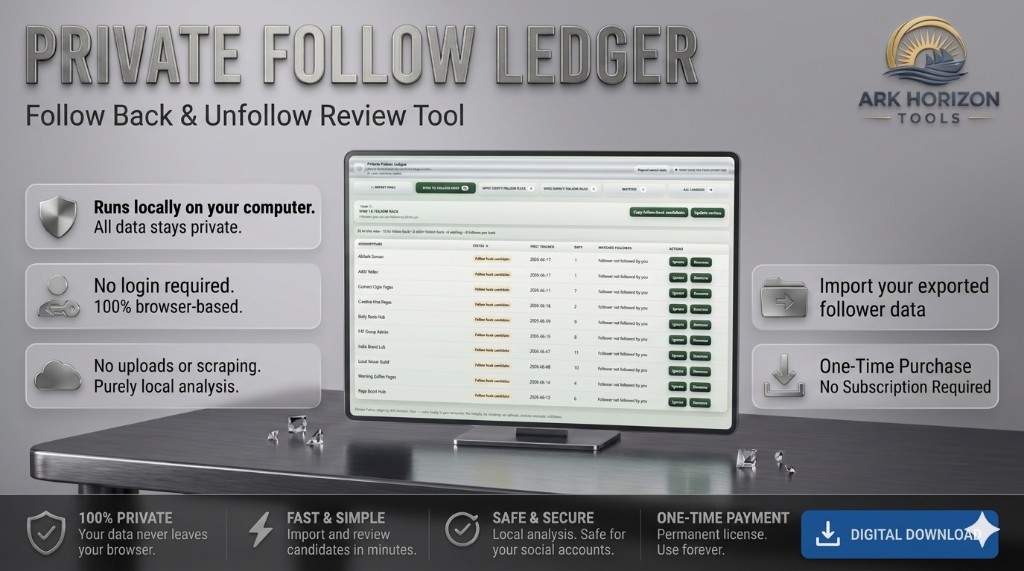 Private Follow Ledger